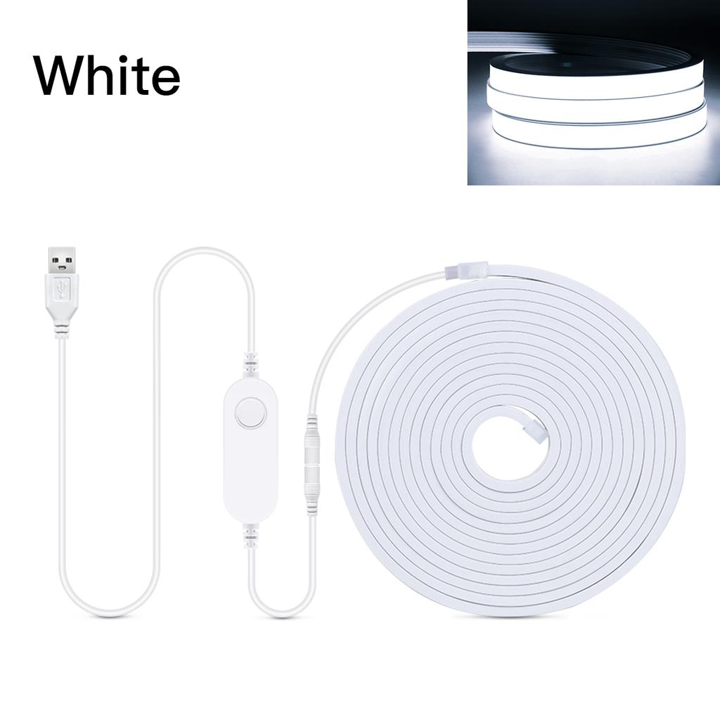 1m/2m/3m/5m Zigbee LED Lights Strip Waterproof 5V USB Neon COB LED Strip Tuya Smart Flexible Dimmable Lights for Bedroom Indoor