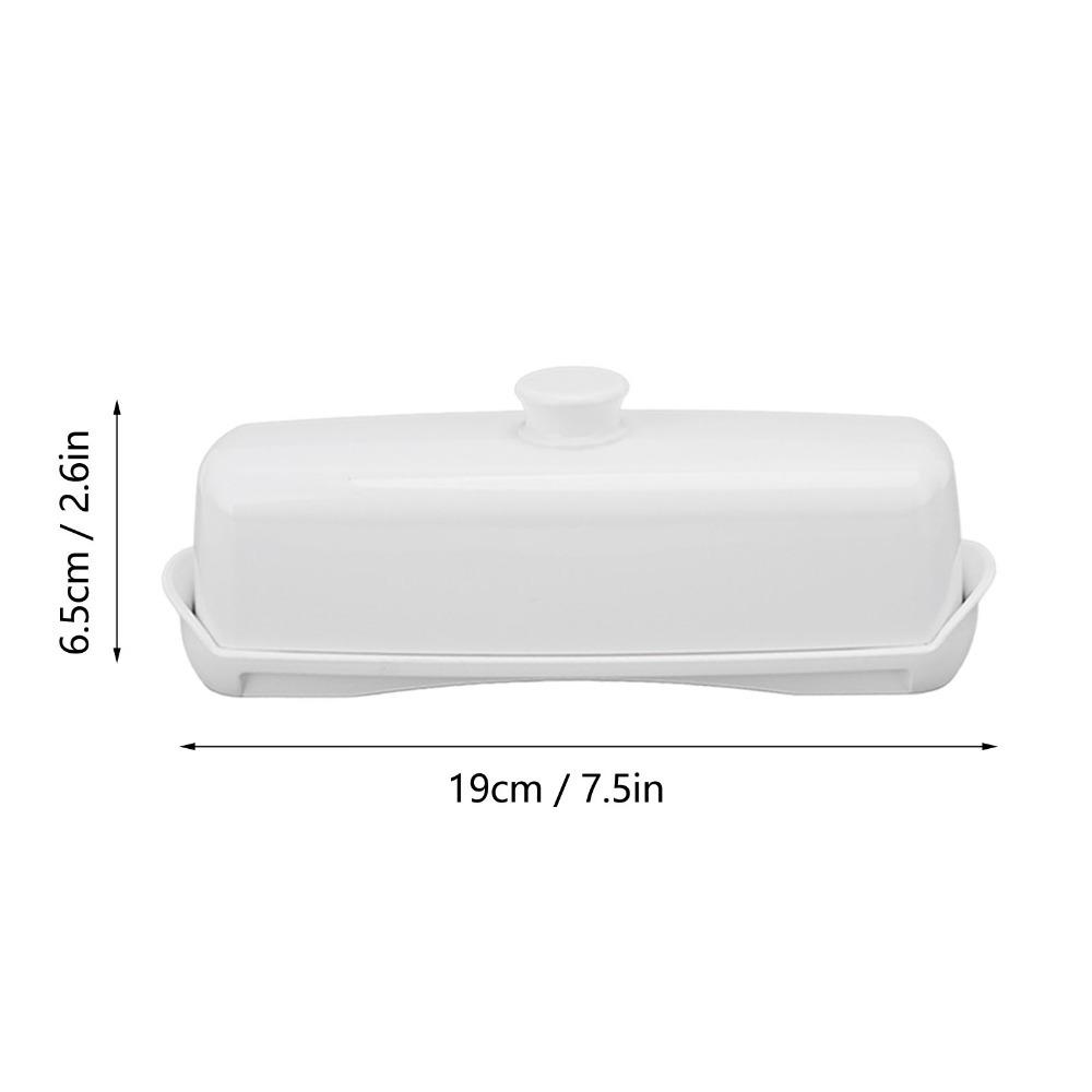 Plastic Butter Dish With Lid Transparent Cover Butter Keeper Container For Refrigerator
