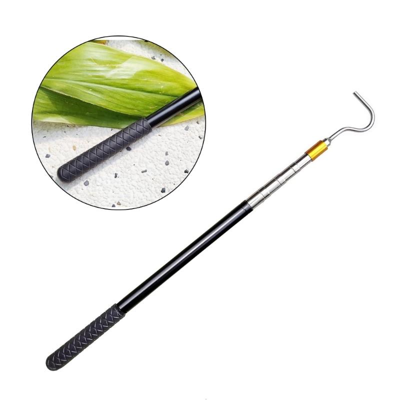 Portable Awning Opening Rod Snake Handling Tool Stainless Steel Pull Rod Heavy Duty Catcher Telescoping Poles Enduring