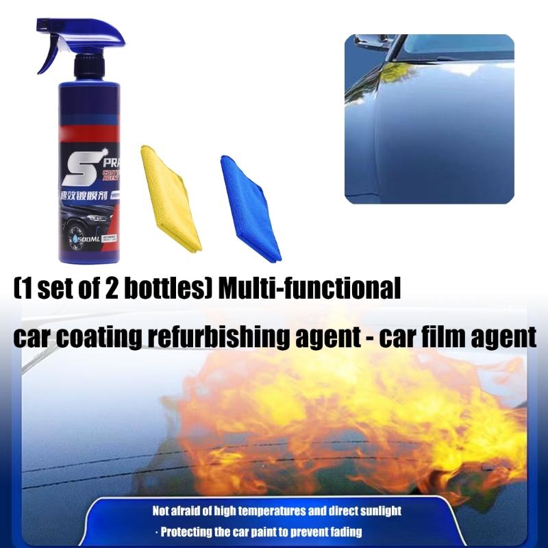 2 Bottle Vehicle Surfaces Coating System Car Paint Restoration Vehicle Surfaces Protector Scratch Removal Solution for Car