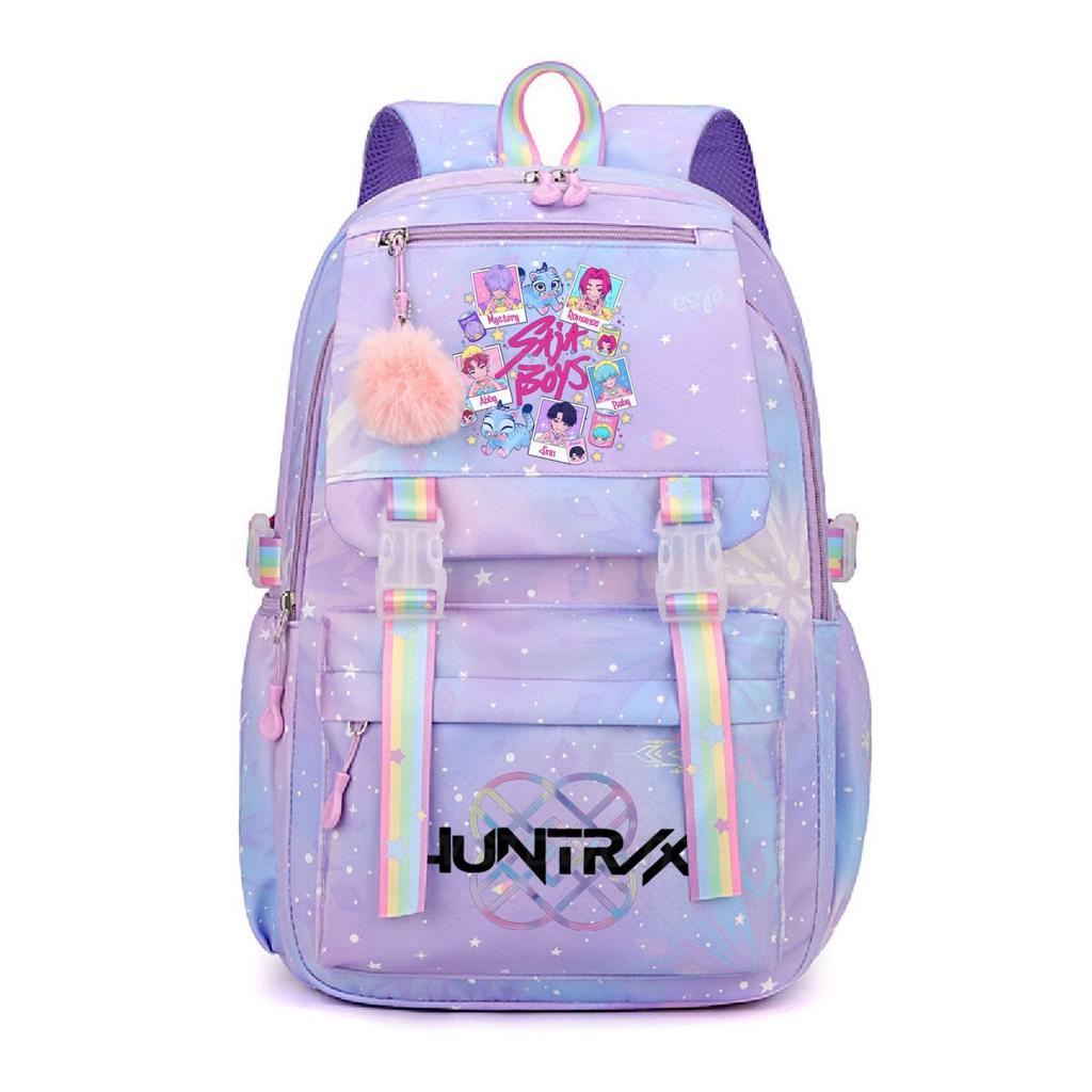 Animation Cartoon Peripheral Printing Korean Version Trend Burden Reduction Backpack Large Capacity Student Leisure Bag