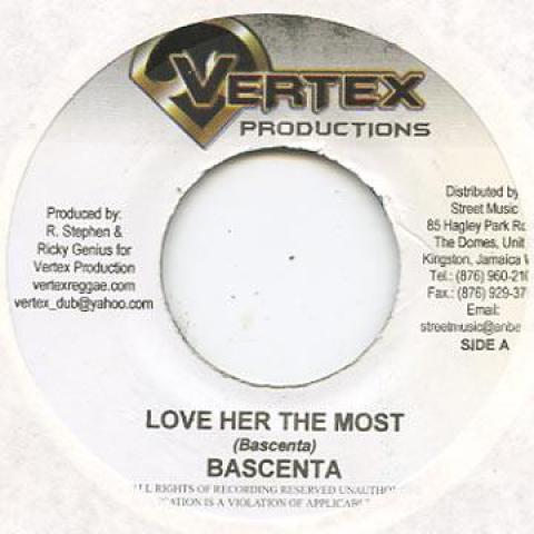7inch Record BESCENTA / BENJIE MYAZ - Love Her The Most / Hooked On You Vertex 2005 Jamaica Reggae, Ska & Dub
