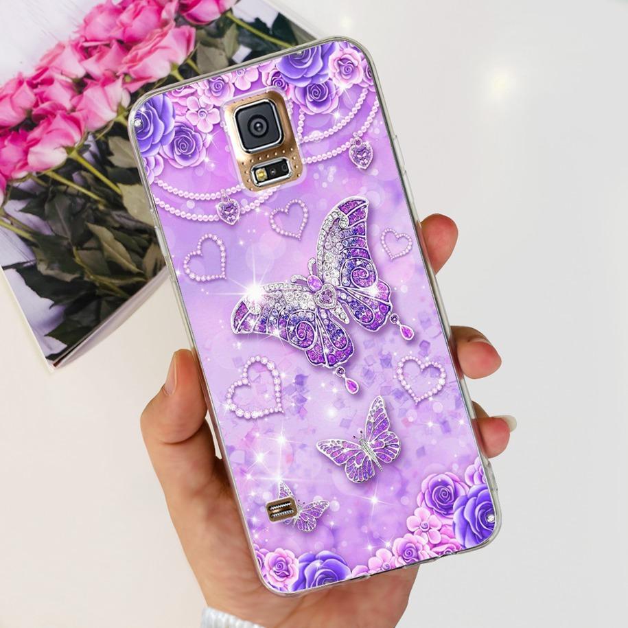 For Samsung Galaxy S5 Case G900F G900I i9600 S 5 Back Cover Cool Painted Soft Silicone Clear Phone Case For Samsung S5 Neo Coque