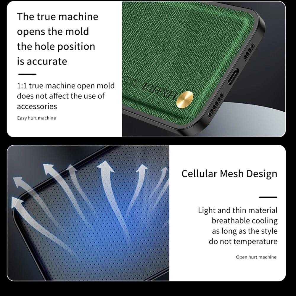 For Poco X5 Pro 5G Case Magnetic Cross Grain Texture Leather Back Cover Pocox5pro Poko Little X5pro X 5 Pro 5X Shockproof Coque