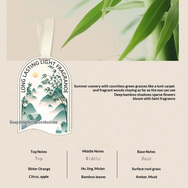 Car Perfume Pendant Auto Incense Piece Decoration Car Perfume Light Fragrance Auto Aromatherapy Essential Oil Pendant