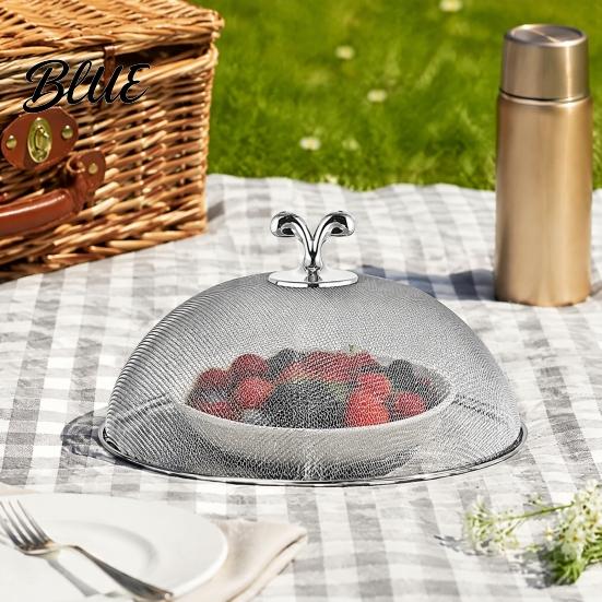 Breathable Dish Covers Cover with Gathering Steel Stainless for Outdoor Mesh Food Handle Insect Control Essential Picnic Accessories Tent