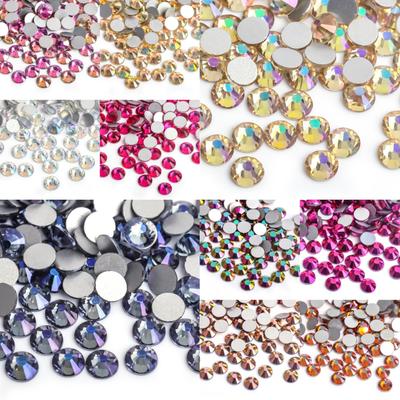 Rhinestone Morbido Fondo Piatto Placcatura Nuovo Colore Strass Decorativo DIY Nail Art Accessori Gioielli in Vetro
