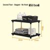 Multi-Layer Storage Rack for Kitchen, Bathroom, Living Room, and Desktop Use
