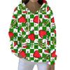 Fashion Men Women's Hoodies Christmas Green Fur Monster Print Pullover Cartoon Casual Sweatshirt Hoodies Long Sleeve Clothing