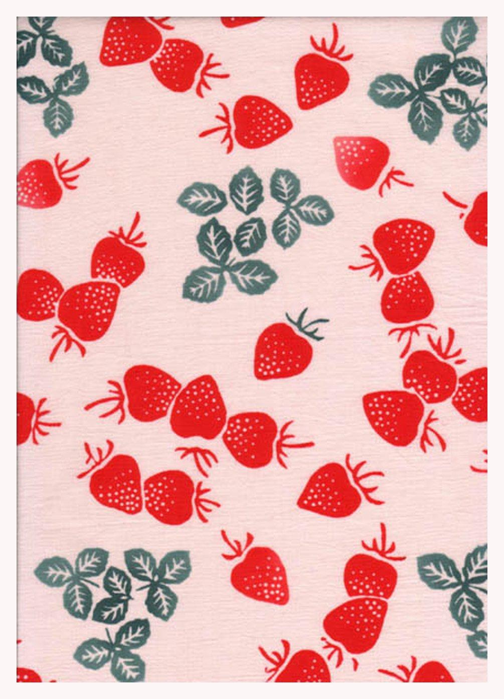 

Tenugui Made in Berry Niwa-zome (hand towel) - Chu-dyed, 100% cotton, Japan,