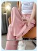 2026 Summer Women's High-Waisted Linen Wide-Leg Pants - Ice Silk Cotton Blend, Lightweight and Casual.