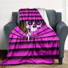 1pc Skull, Bone Blanket, Lightweight Flannel Throw For Sofa, Bed, Travel, Camping, Livingroom, Office, Couch, Chair