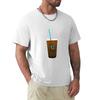 Caribou Iced Coffee Tshirt Large Size Casual Short Sleeve Top