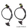 Marloo LED Fog Lights Lamp Adapter Wires For 2010 and up Jeep Wrangler JK 9005 9006 to 5202 2504 H16