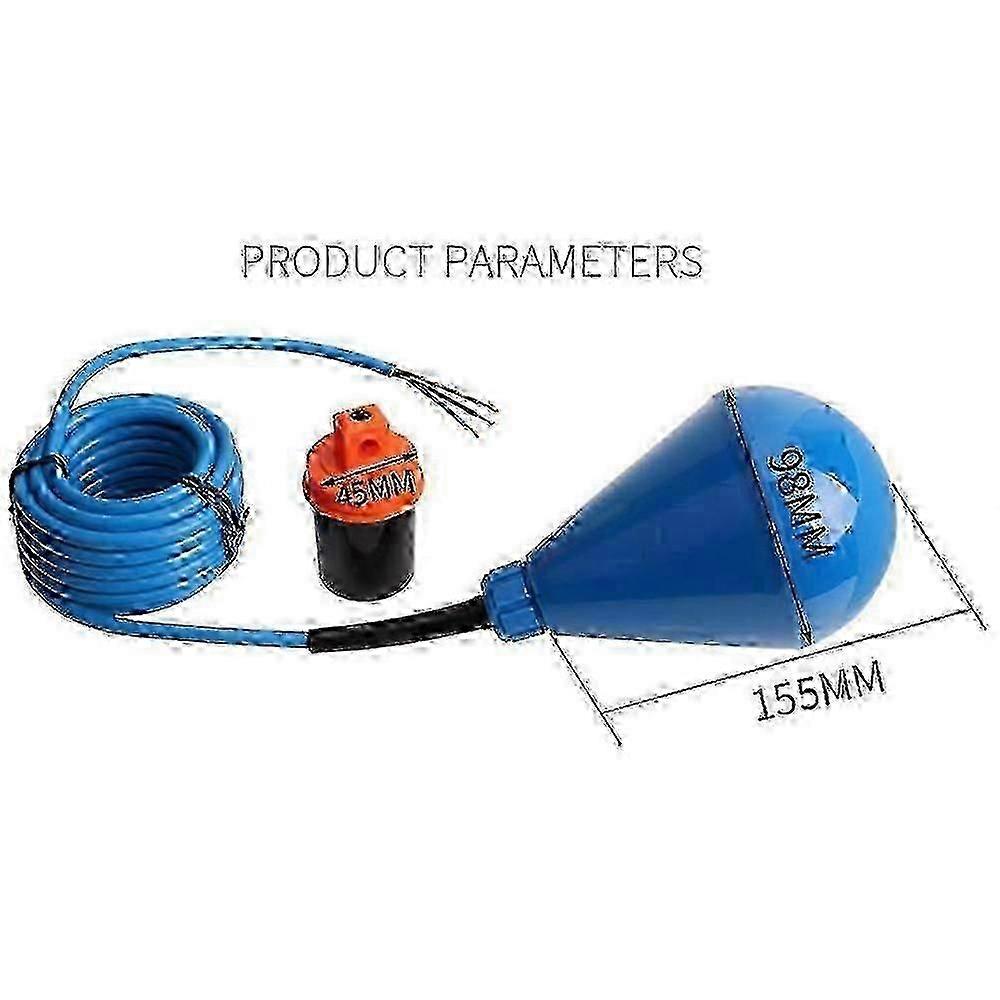 Heavy Duty Float Switch for Sewage, Suspended Solids and Viscous Liquids (Line Length 4 Meters)u