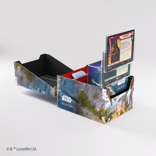 Star Wars Unlimited Soft Crate - Full-color Printed & Officially Licensed, Durable Deck Box Holds 60 Double-sleeved Cards. Perfect for TCGs and LCGs.