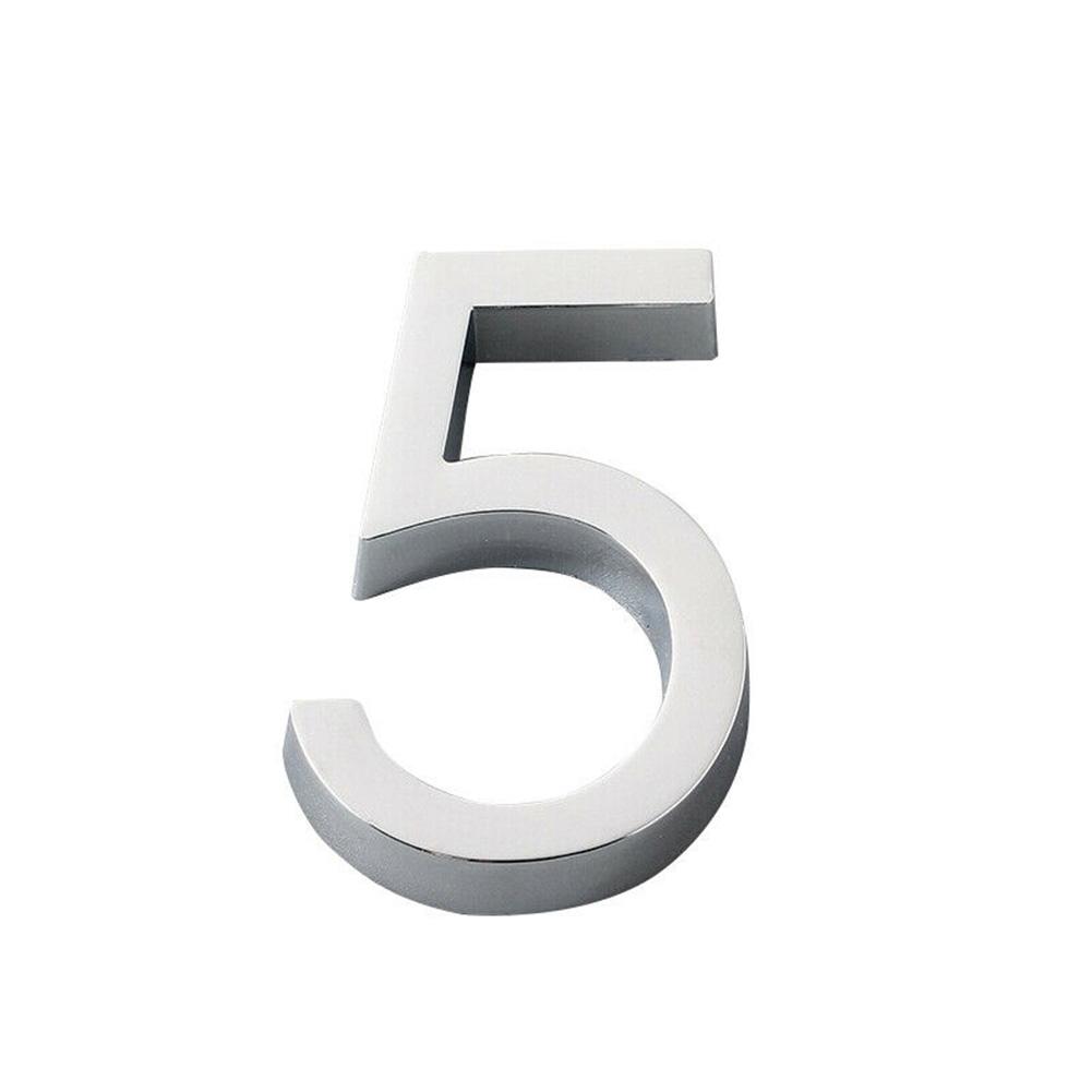 Stal Nierdzewna Numer Litery Pokoju Adres Numerowy Naklejka 3D Tabliczka na Drzwi Znak Wystrój Domu Wysoka Jakość Fabrycznie Nowy