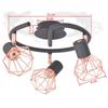 VidaXL Ceiling Light with 3 LED Filament Bulbs 12 W 244395