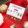 Applicable Christmas Versatile Oil Drop Snowflake Elk Drop Stud Earrings Sweet Bow Christmas Hat Earrings Women