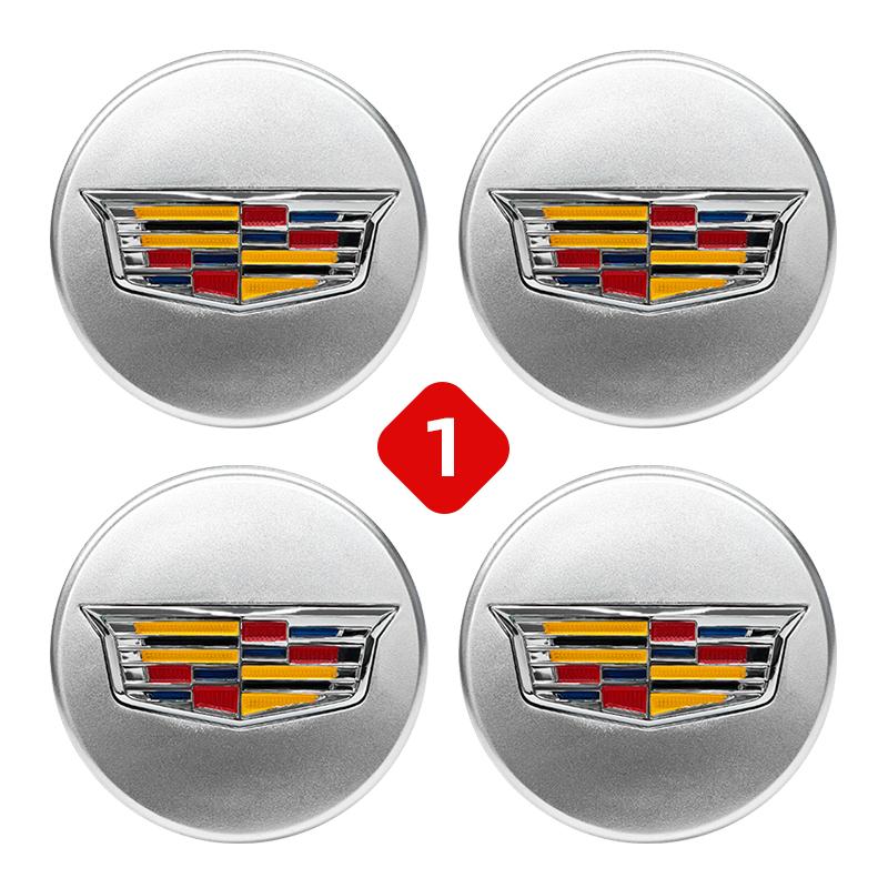 3D For Cadillac Escalade Deville CTS CT5 XT5 XTS XLR BLS SLS STS ATS 67mm 4pcs Car Wheel Center Hub Caps Cover Emblem Accessorie
