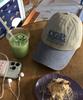 CGP Square Logo Washed Color Block Ball Cap_Light Khaki