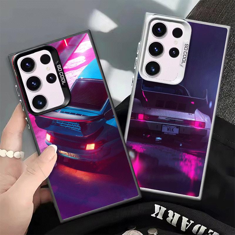 Sports Car RWB Cool Shockproof Phone Case for Samsung Galaxy S26 Edge S25 Ultra S24 FE S23 Plus S21 Cover Anti Fall Fundas