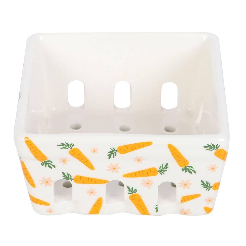 Something Different Carrot Patch Ceramic Basket