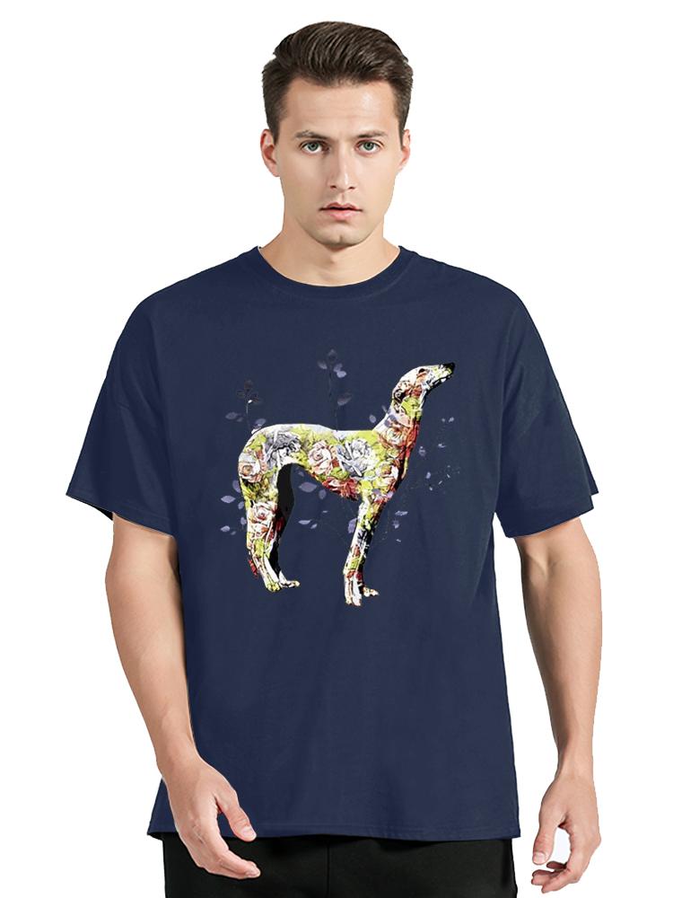 Greyhound Dog T-shirt Men's Clothing Cotton Tshirt Cartoon Graphic Oversized T Shirt Unisex Tops Tees Fitness Men's Clothing