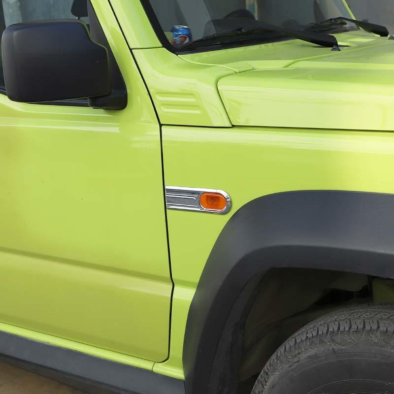 Car Fender Turn Signal Light Lamp Decoration Protective Cover For Suzuki Jimny 2019 Up Car Exterior Accessories