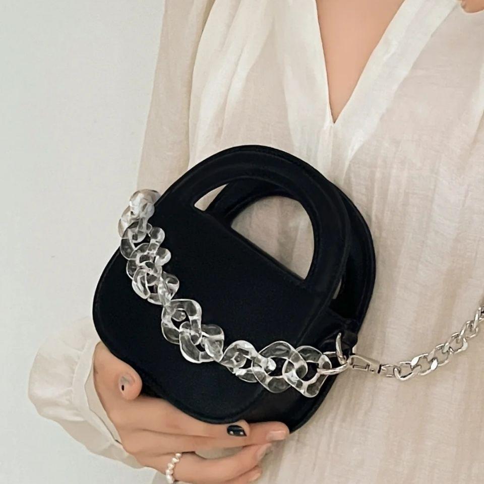 Women Bag  Chains Hasp Shoulder Bags Handbags  Crossbody Solid  Girls Bag All-match