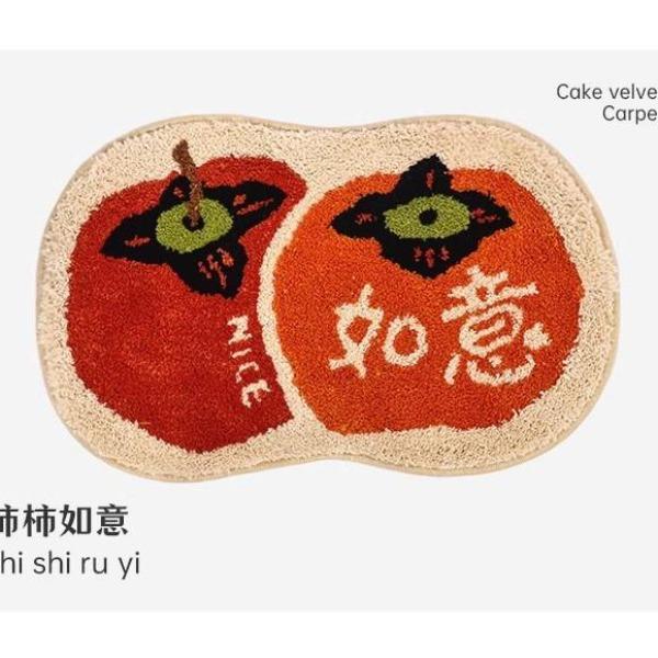 Cartoon Bathroom Carpet Absorbent Soft Floor Mat, Bedroom Bedside Decorative Floor Mat