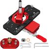 Metal Concealed Hinge Jig with Woodworking Tools,35mm Concealed Door Hinge Jig,Cabinet Hinge Jig for Door Cabinets Hinges Mounting