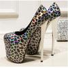 Sexy Leopardí Vysoké Podpatky Dámské Boty Platforma Velká Velikost 45 50 Zlatá Červená Dámské Podpatky Lodičky Značka Fetiš Párty Taneční Boty Dáma