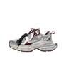 Scarpe rialzate con suola spessa da donna autunno nuove retrò paio di lacci mesh traspiranti scarpe sportive casual