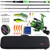 Spinning Fishing Rod and Reel Set 2.1m Fishing Rod with 2000 Fishing Reel for Carp Fishing Tools
