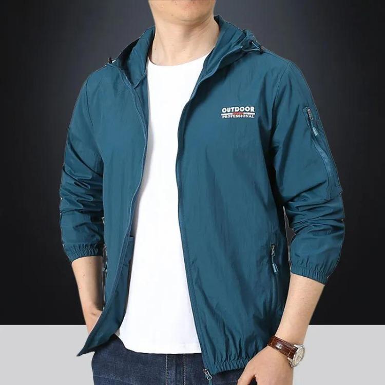 Ultra Thin Mens Summer Sun Protective Jacket Breathable Windbreaker Anti UV Quick Drying Outdoor Sports Portable Clothing