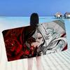 Genshin Impact Arlecchino Beach Towel Colorful Bath Towels for Girl Microfiber Quick Dry Sand Free Beach Yoga Gym Pool