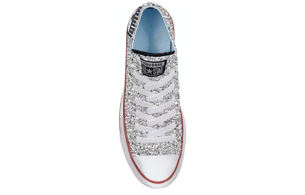 Chuck Taylor All Star Chiara Ferragni x Chuck Taylor All Star Wmns Converse Lift Ox 'Silver Red' Women's 563833C