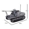 MOC Jucării WW1 WW2 Vehicul Tanc Model Cărămizi de Construit Soldat German SUA Tancuri Tun Anti-tanc Mini Cărămizi Jucării Armată Copii