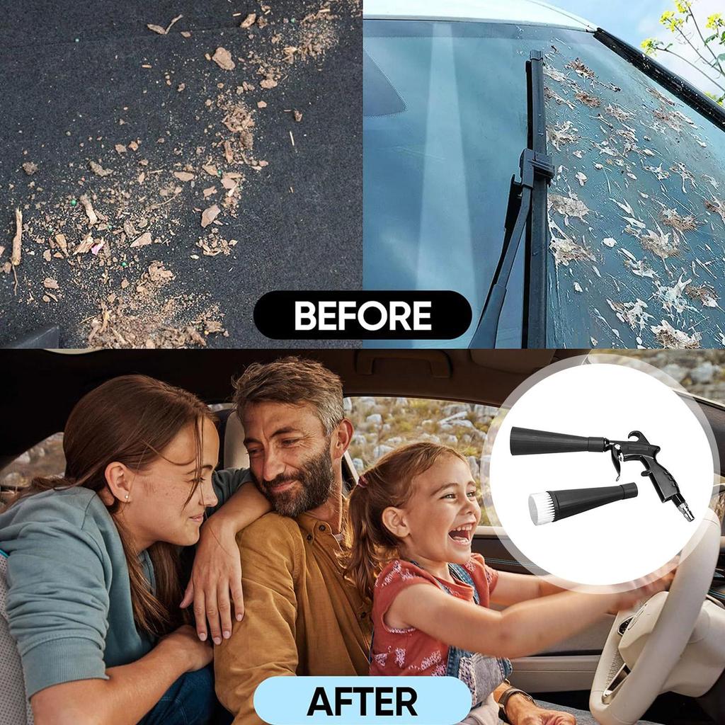 Air Blower Interior Cleaner Handheld Car Interior Air Blower With Nozzle For Detailing Tools For Vehicle Velvet Furniture