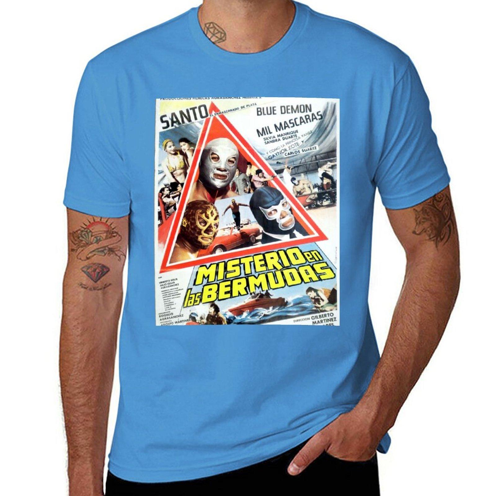 MISTERIO EN LAS BERMUDAS TShirt summer tops graphics sublime aesthetic clothes mens workout shirts S