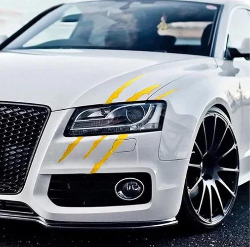1/2PCS Auto Car Sticker Reflective Monster Claw Scratch Stripe Marks Headlight Decal Car Stickers Car Accessories Car-styling