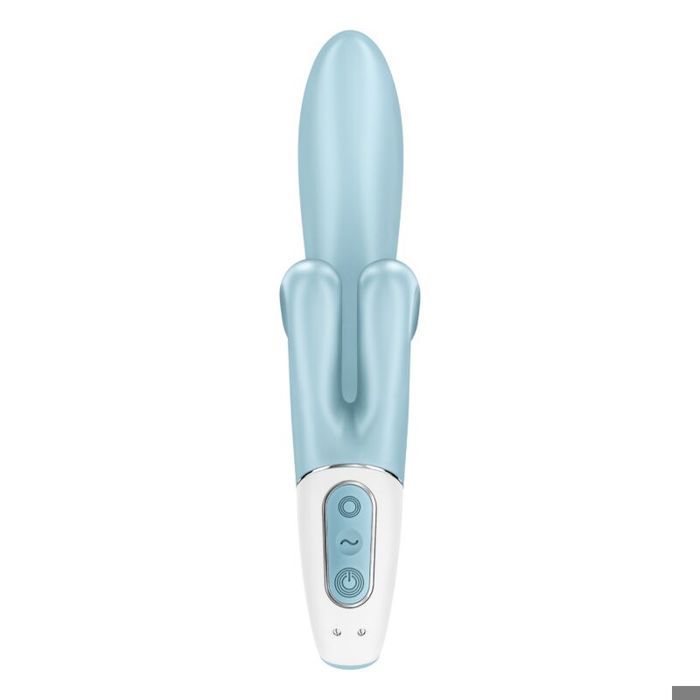 Vibromasseur Rabbit - Satisfyer - Touch Me - Bleu - Flexible - 3 Moteurs Puissants