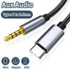 AUX Audio Cable Type C To 3.5mm Jack Audio Plug Speaker Adapter For iPhone Samsung Huawei Car Headphone Computer Converter Wire