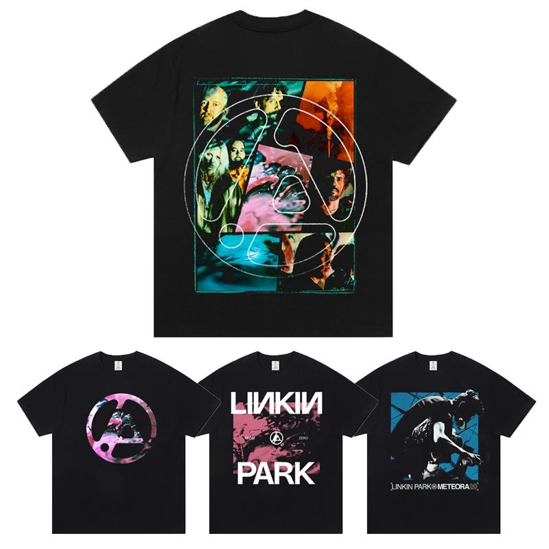 

Linkin Park New Album Tour Peripheral Nu-Metal Rock T-Shirt Men s High Quality Cotton Loose Crew Neck Short Sleeve Clothing 4XL