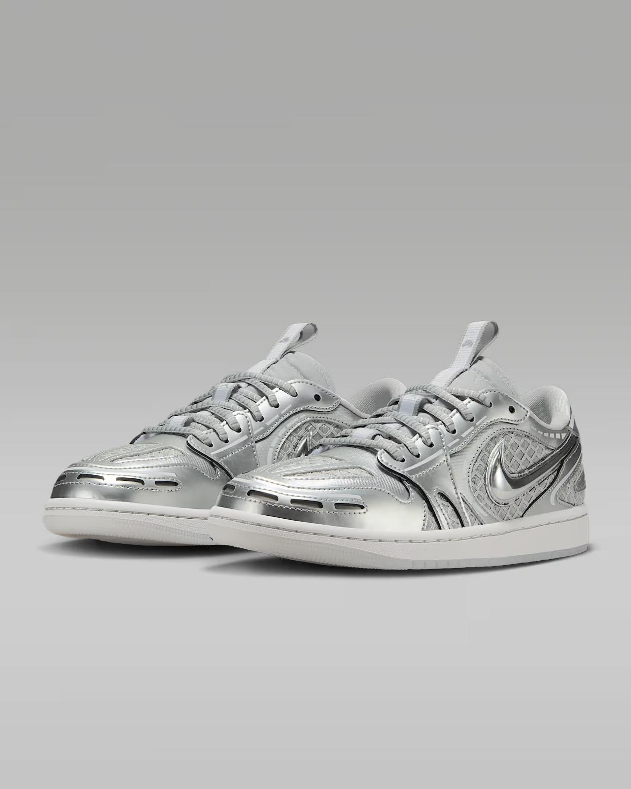 HQ2186-002 Nike Air Jordan 1 Low Метод изготовления Нейтрально-серый Белый Пьютер(Женский) 9W