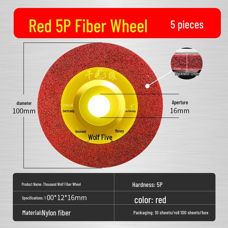 Schleifscheibe für Winkelschleifer - Faser, Edelstahl, Metall & Holz Rostentfernung, Nylon-Schleifscheibe