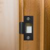 4Pcs Door Reinforcement Plates Stainless Steel Heavy Duty Deadbolt Strike Plates Latch Door Strike Plate Extender Security Kit