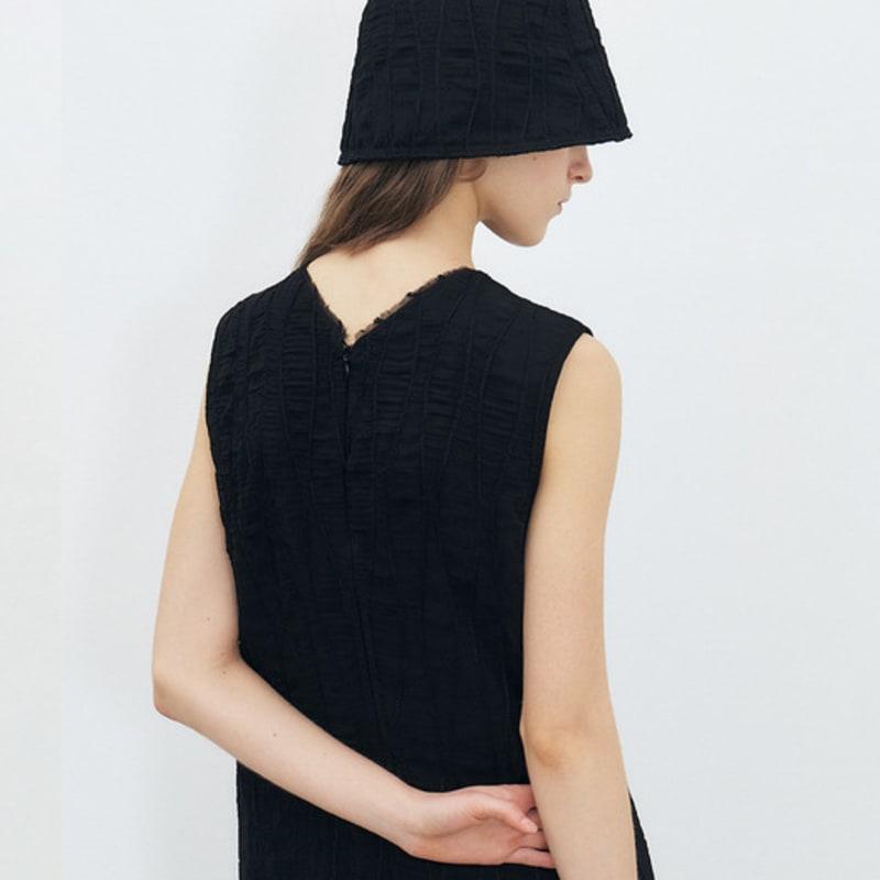 MOHAN TFR STITCH BUCKET HAT_SCHWARZ