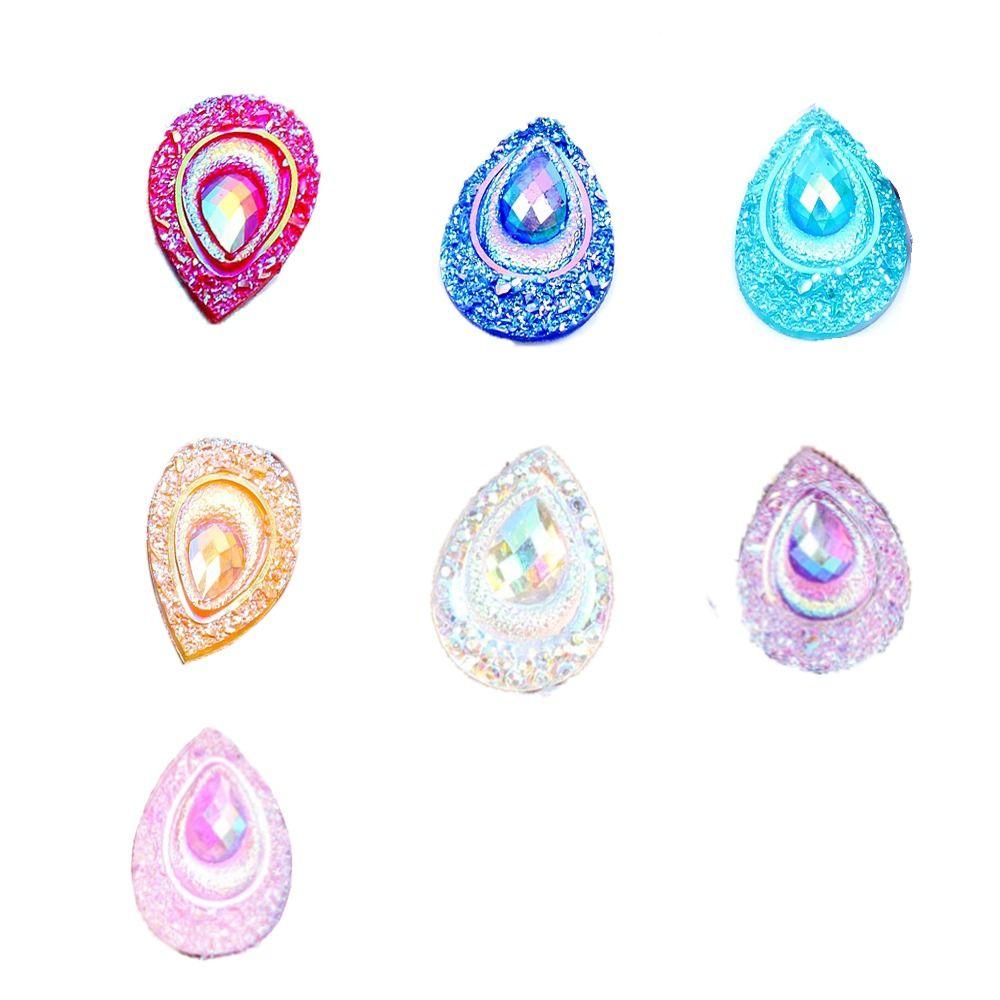 DIY Flatback Phone Shell Decoration Rhinestone Ornament Resin Stone AB Crystal Jewelry Accessorie